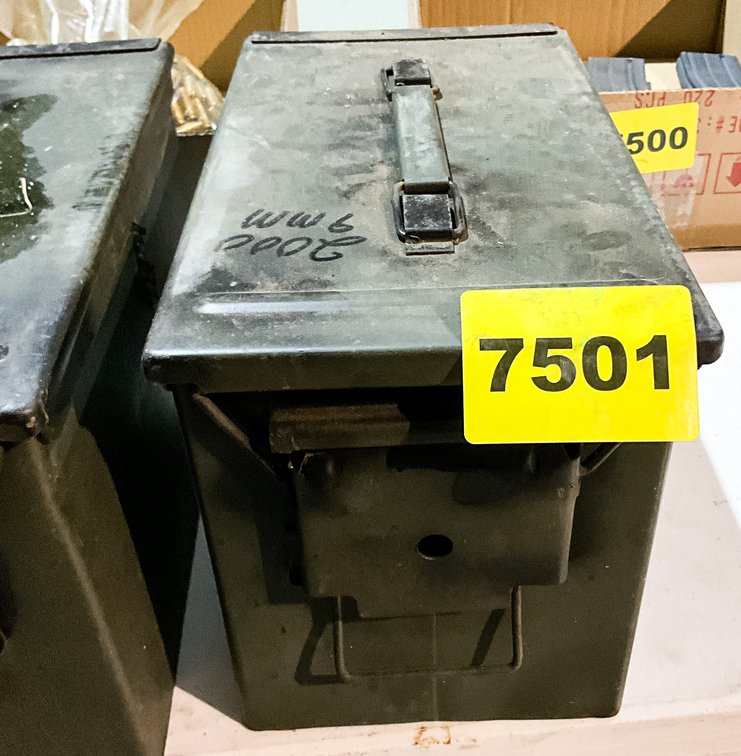 2000 Rds 9 MM Brass In Ammo Can 