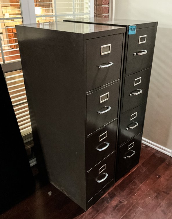 Two 4 Drawer Filing Cabinets