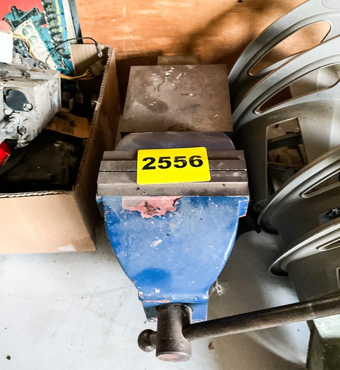 Large Blue Bench Vise