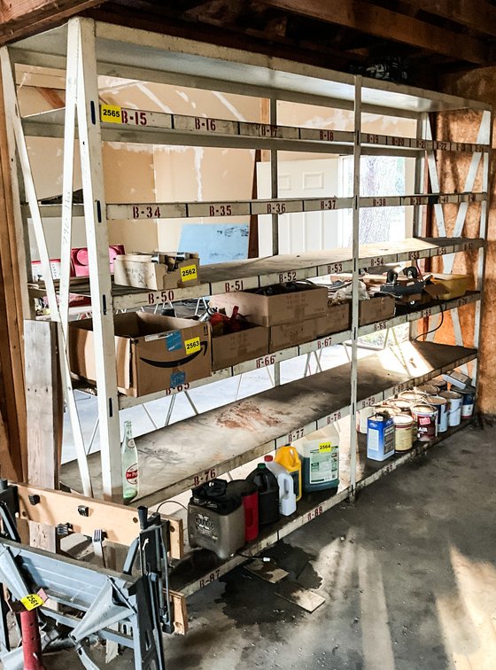 Metal Shelf Approx 12'X7'