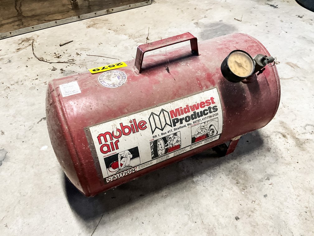 Red Portable Air Tank