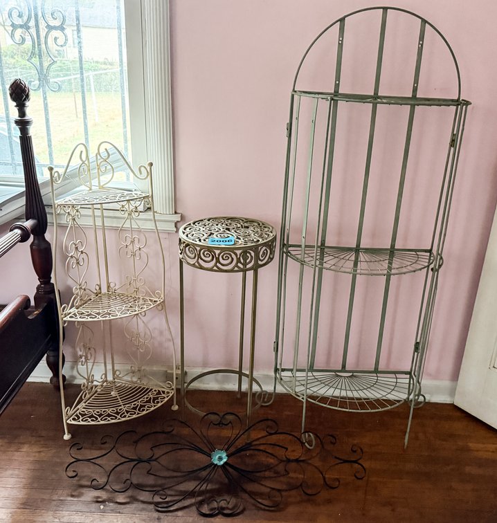 3 Metal Stands 