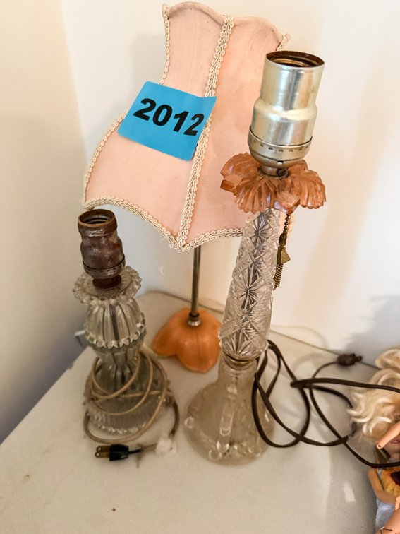 3 Small Table Lamps 