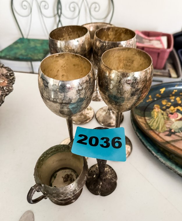 Asst. Silver Plate  Goblets 