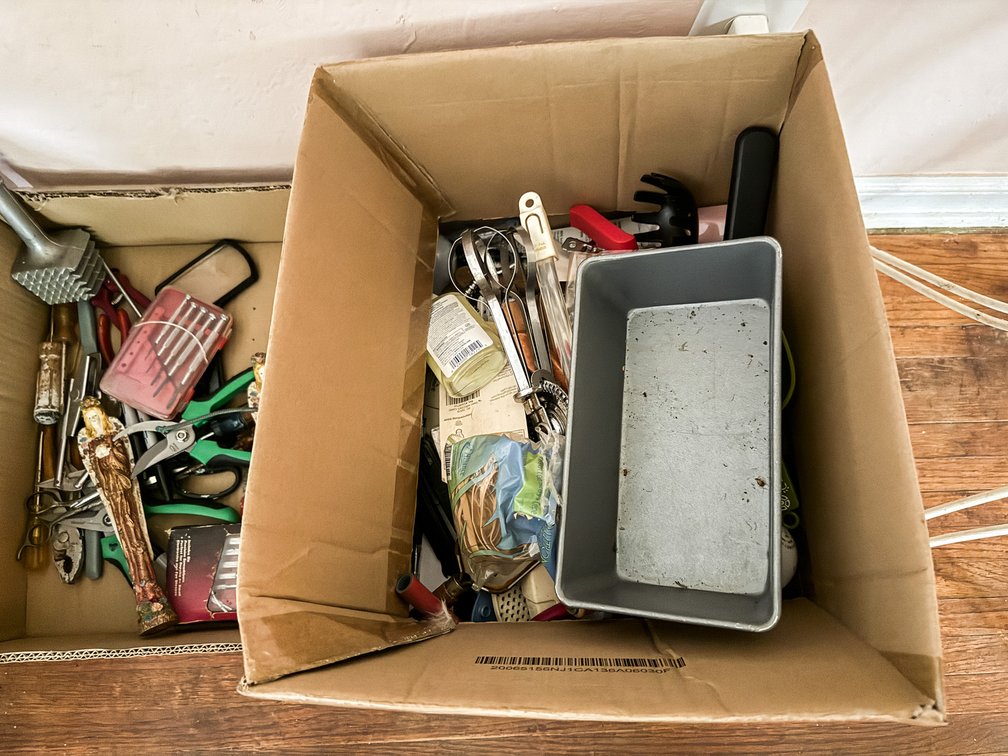 3 Boxes Contents Hand Tools, Kitchenware, Etc.