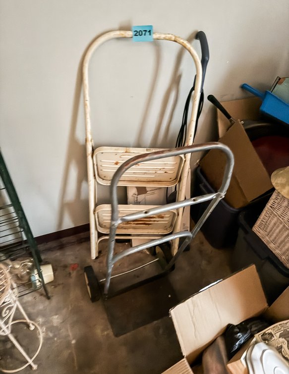 Step Stool, Dolly, Vacuum Etc. 