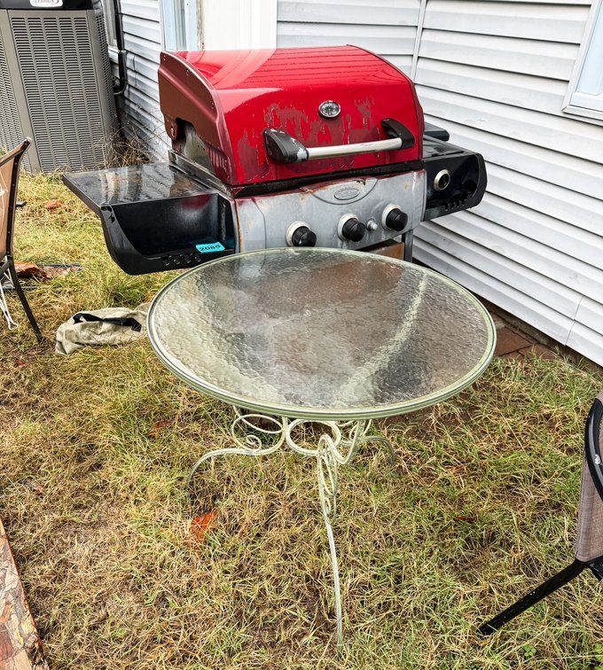 American Gas Grill & UniFlame Gas Grill, Chair, Table