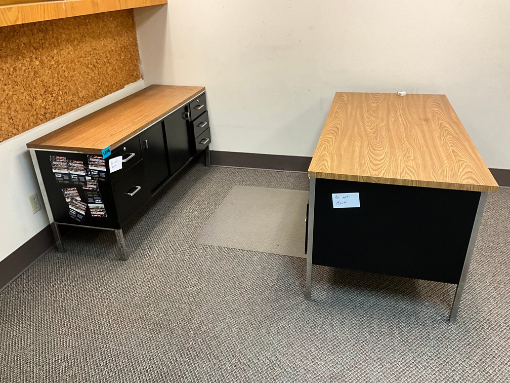 2 Matching Metal Desks