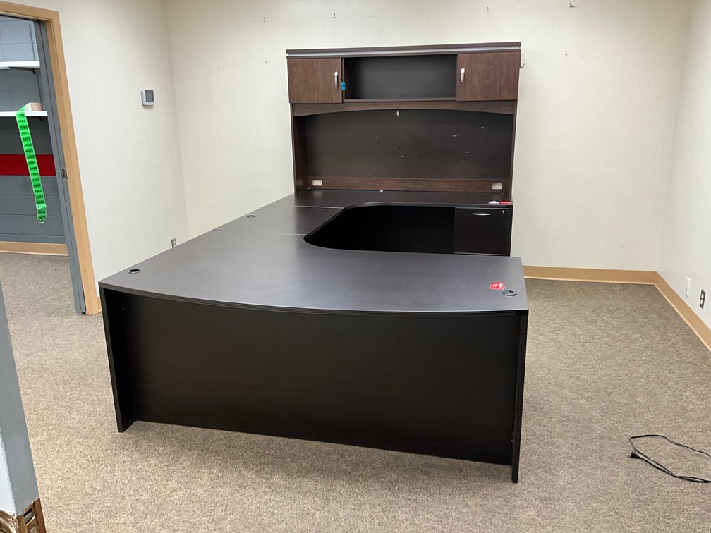 Walnut L Shaped Desk