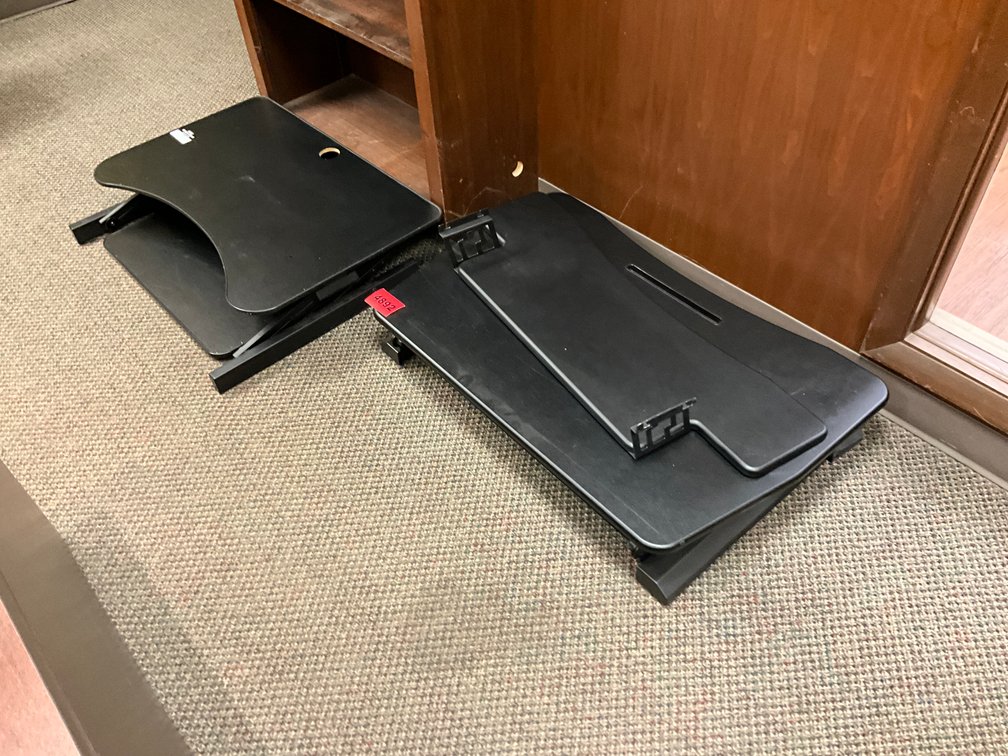 2 Elevating Desk Stands