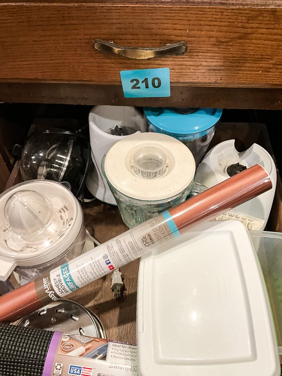Various Kitchen Utensils, Small Appliances, Containers, & Trays