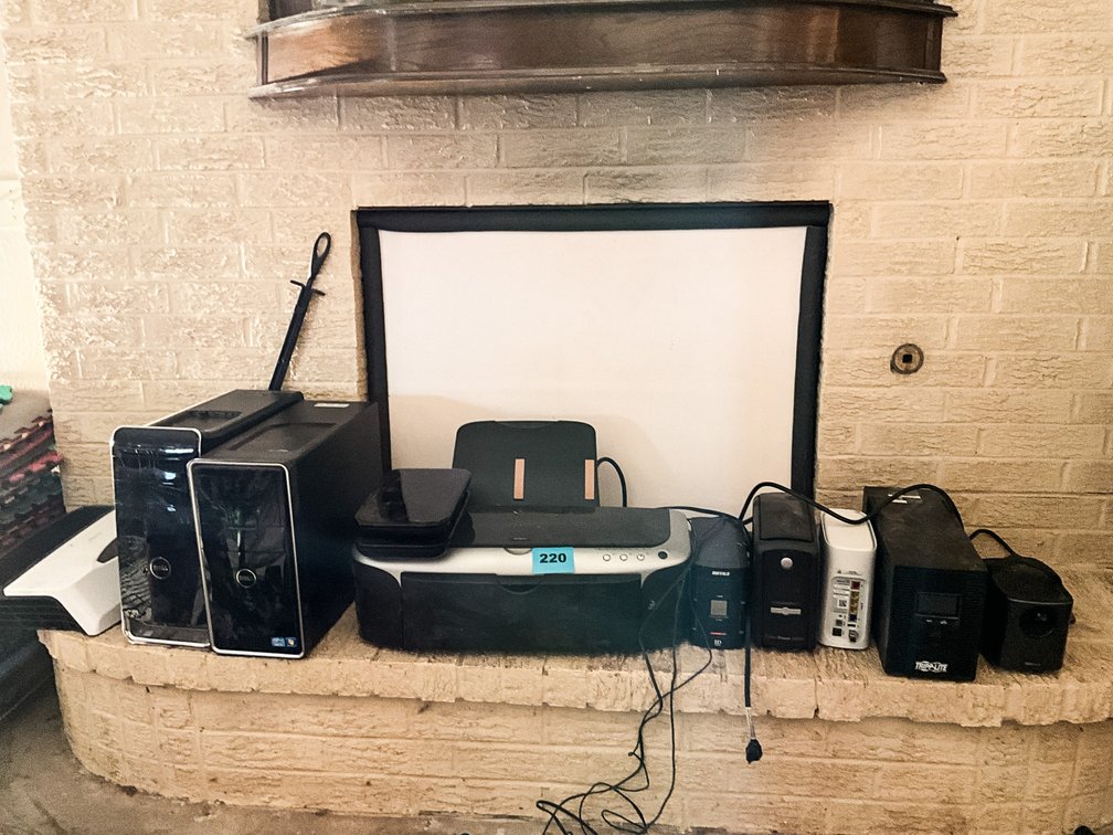 Asst. Electronics Portable Projector, Epson Stylers Photo 2200 Printer,.