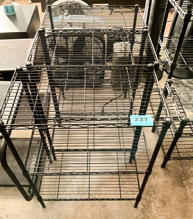 3 Metal Frame Shelves