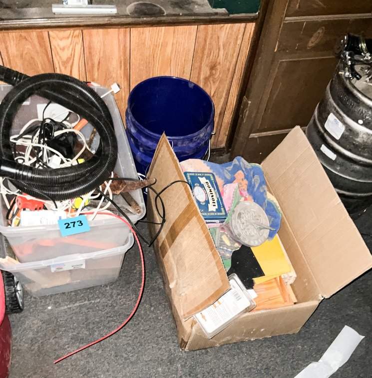 2 Totes Misc. & Box W/ Behive Parts