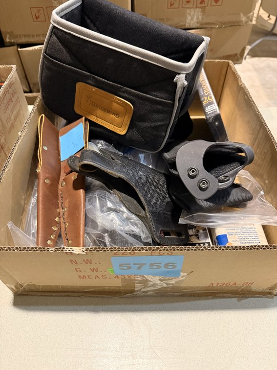 Asst. Holsters, Sheaths, Browning Hall Bag