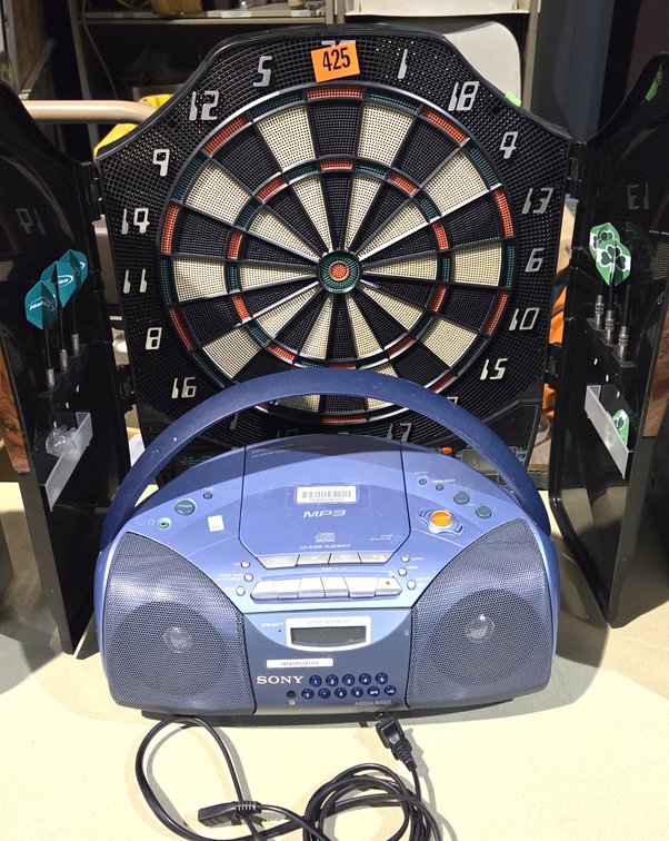 CD Cassette MP3 Player & Electric Dart Game