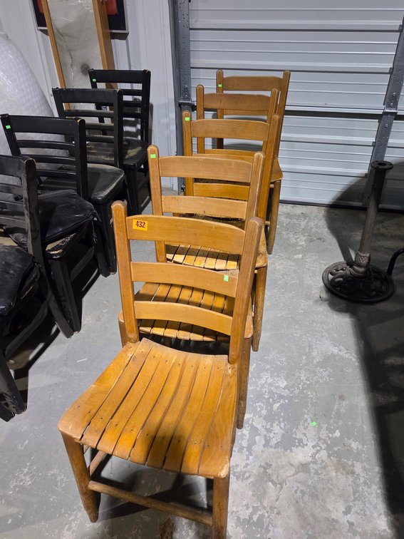 5 Wooden Chairs