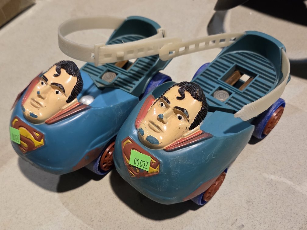 Pair Of Vintage Superman Skates