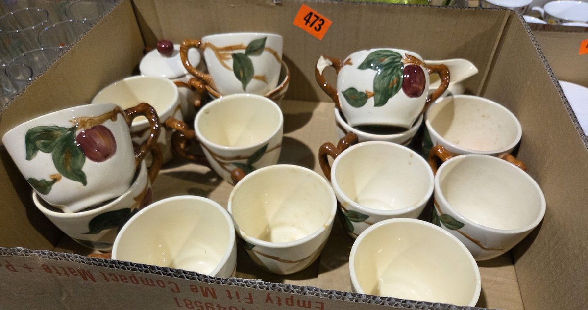 38 Pcs Franciscan Hand Decorated Dishes