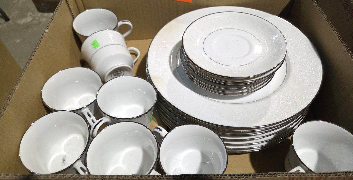 21 Pcs Royal Prestige Antique Lake Dishes