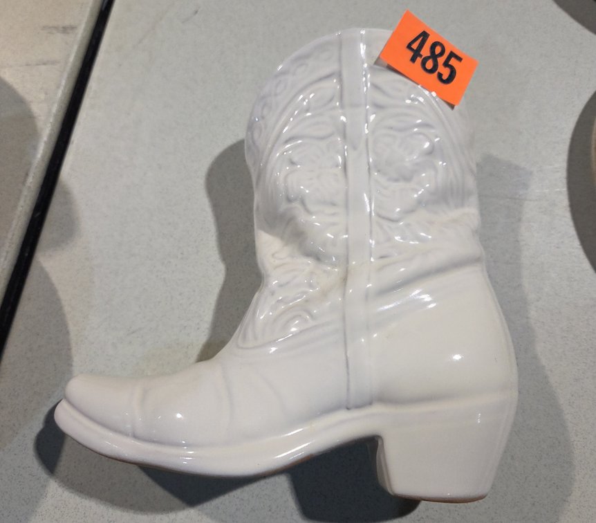 Frankoma #133 White Boot