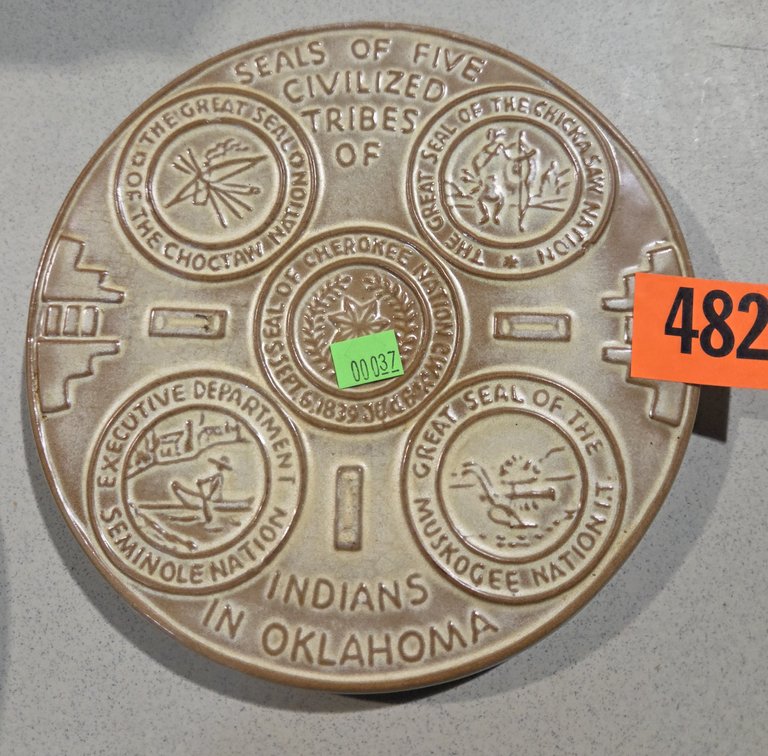 Frankoma Seals Of Five Civilized Tribes