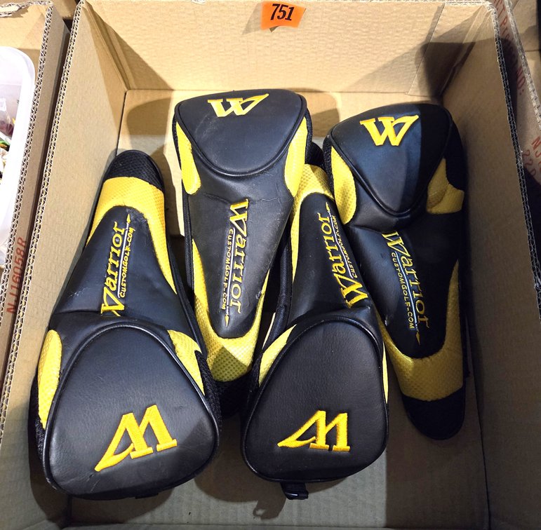 4 Warrior Custom Golf Club Covers
