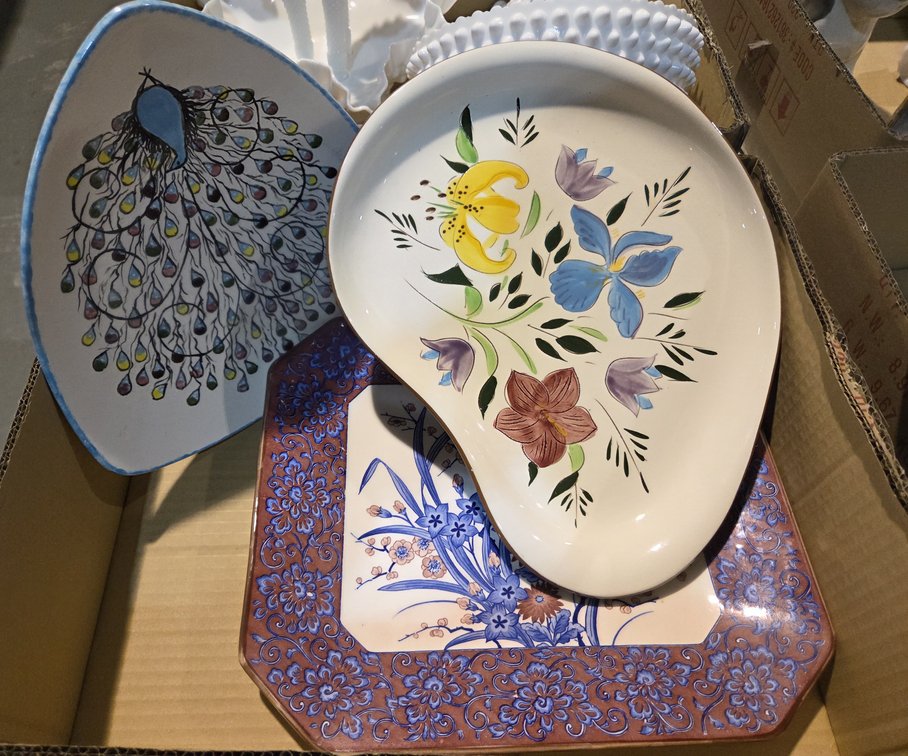 Painted Serving Dishes