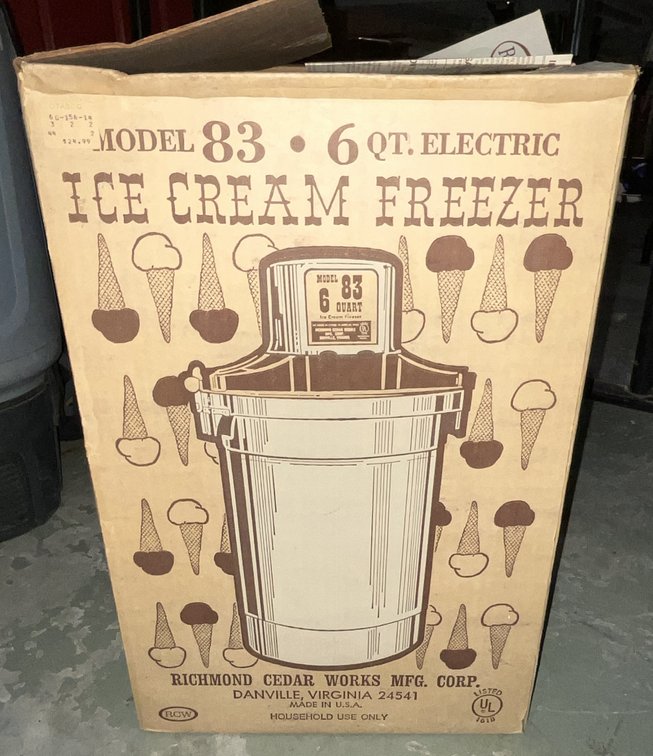 6 Qt Ice Cream Maker Model #83