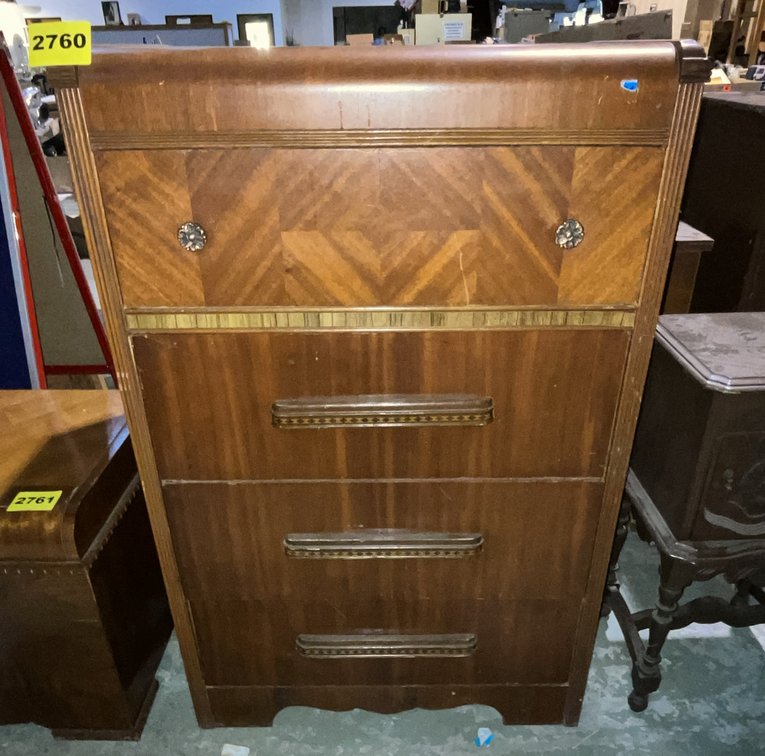 4 Drawer Waterfall Dresser
