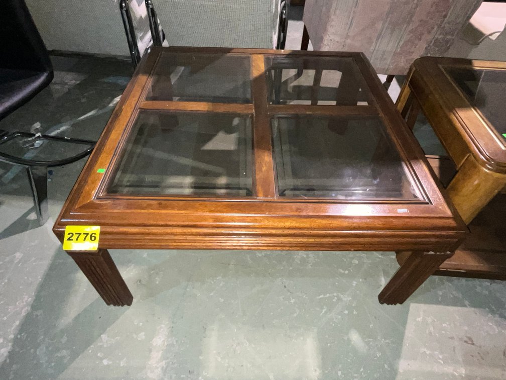 Wood & Glass Coffee Table