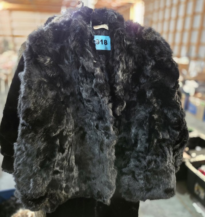 1 Large Black Fur Jacket By Somerset Furs
