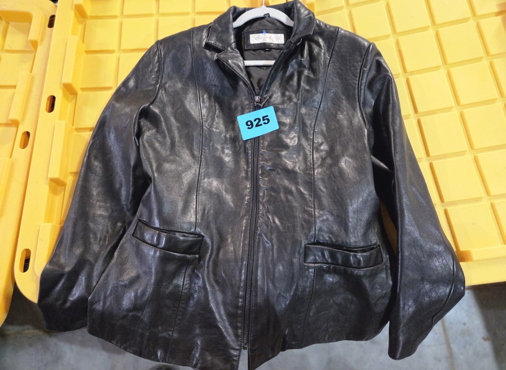 1 Black Leather Jacket By Jones New York XL
