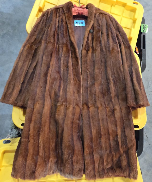 1 Full Length Red Fur Coat