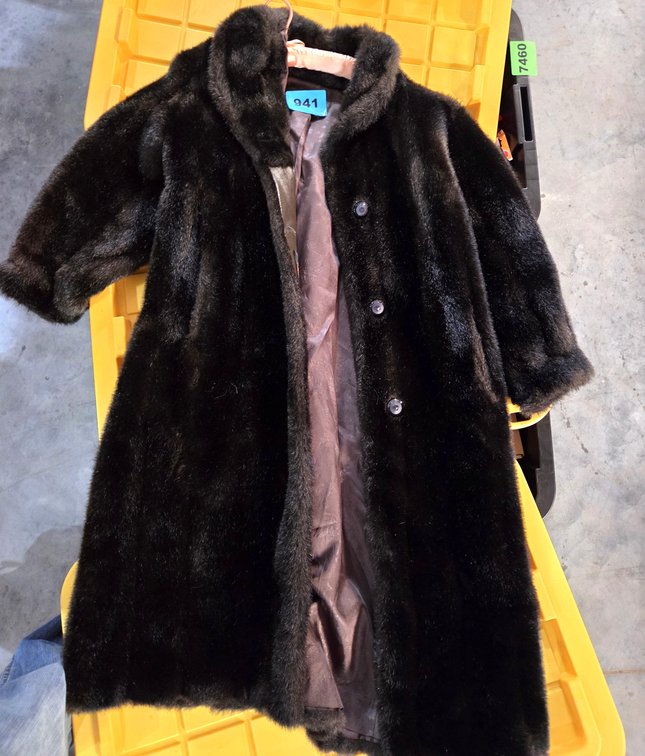 1 Full Length Fur Coat By Hillmoor New York