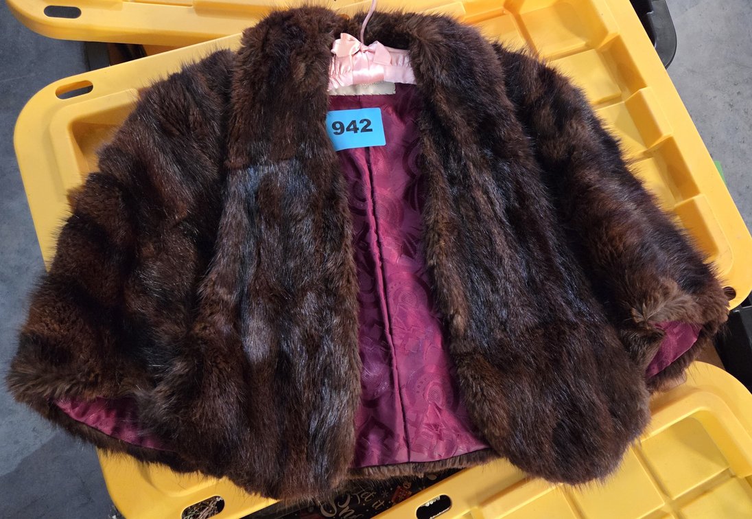 1 Brown Fur Wrap By Herbert Buss
