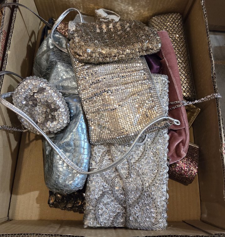 2 Boxes of Vintage Hand Bags