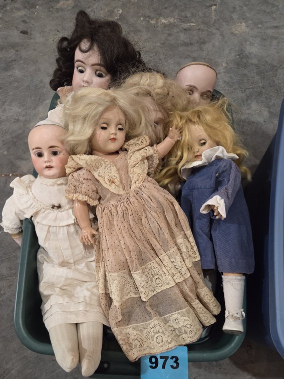 Tote With Assorted Dolls