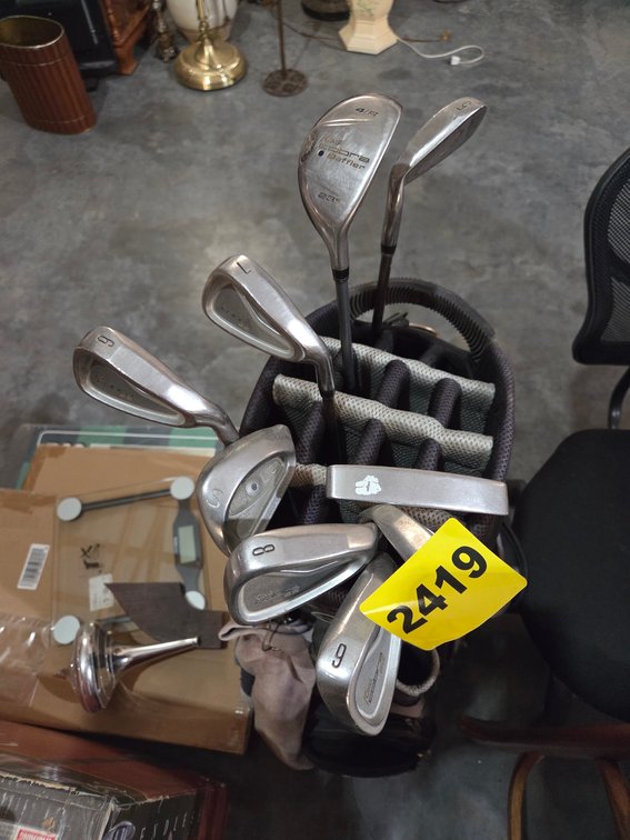 Golf Bag W/ King Cobra Oversized Irons 5 Through 9