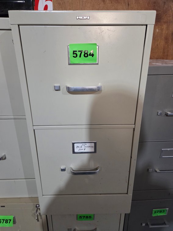2 Drawer Metal Filing Cabinet