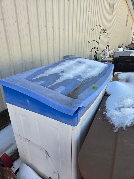 Blue & White Storage Bin