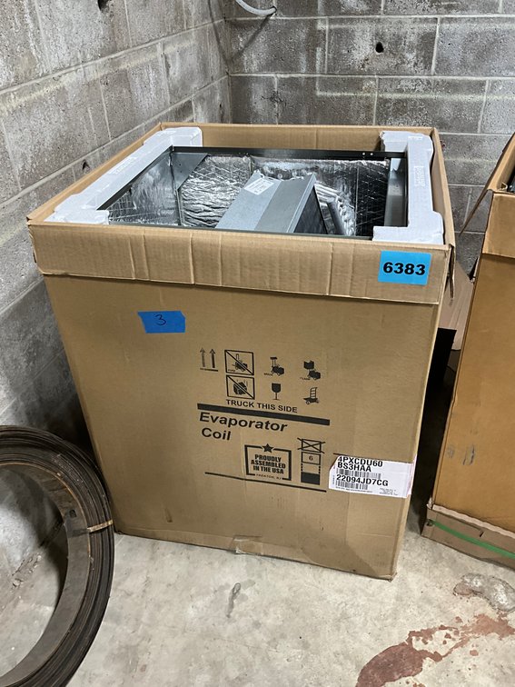 2022 New Coil Trane Model #4PXCDU60BS3HAA SN: 22094JD7CG