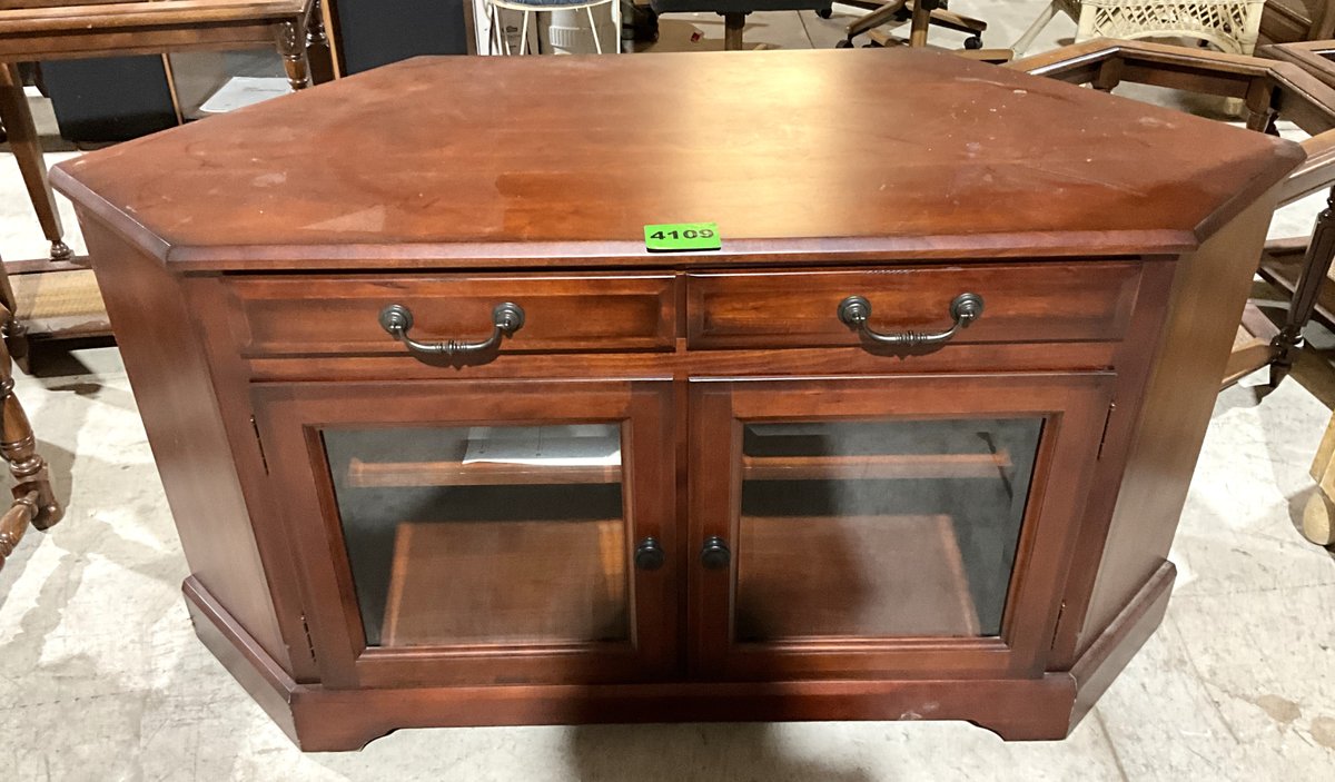 Solid Wood Corner TV Stand