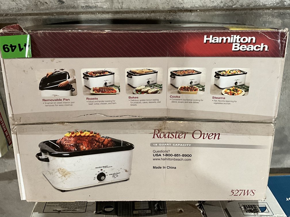 Hamilton-Beach 18QT Roaster Oven
