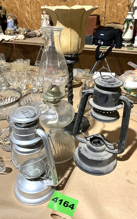 Oil Burning Lamps, Vase