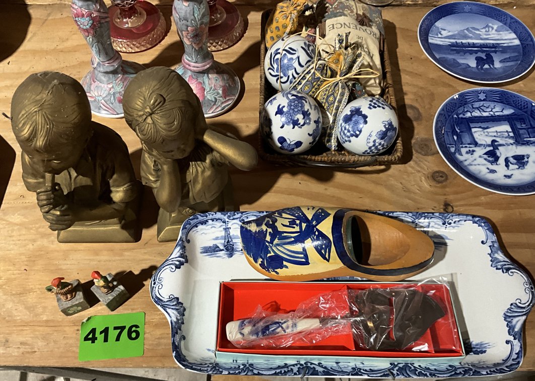 Japanese Eggs in Basket, Holland Plate, Cheese Slicer, Wooden Shoe