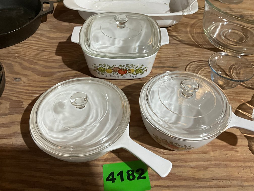 3 Pcs Corningware