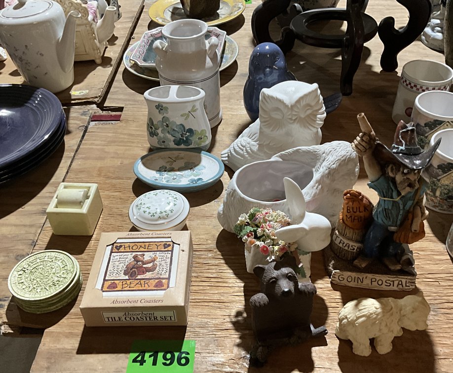 19 Pcs Porcelain & Ceramic-Birds, Rabbits, Bears