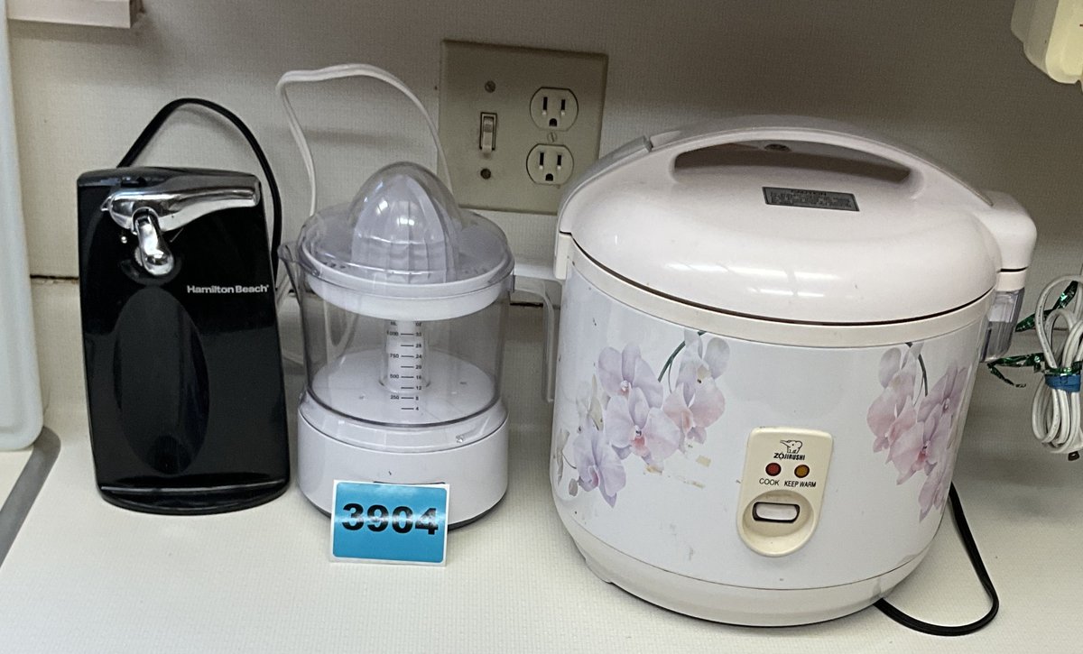 Zelec Can Openers, BD Juicer, Zquirush, Cooler