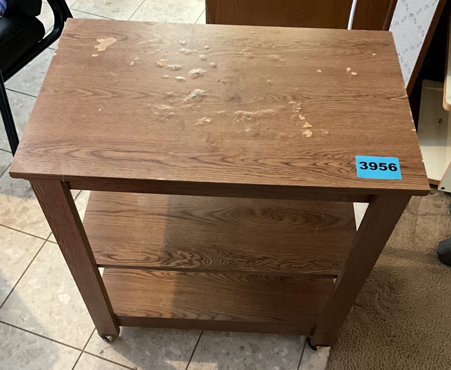Roll Around 3 Shelf Table 8"x28"x30"